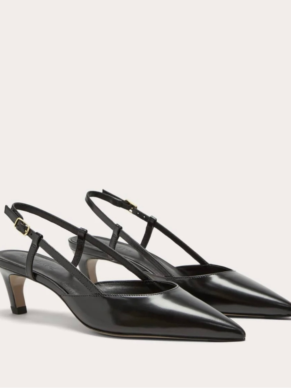 Everlane Studio Slingback Black Heel